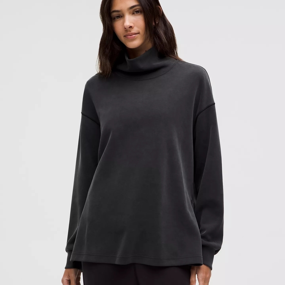 LULULEMON Softstreme Funnel-Neck Long Pullover Sweater, Womens Size Small - Picture 2 of 12